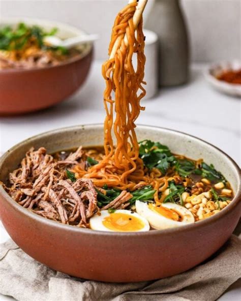 Easy Beef Ramen Noodle Bowl Recipe.